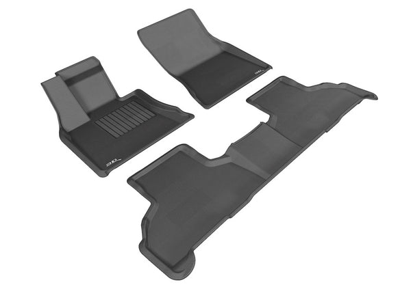 3D MAXpider 2014-2019 BMW X5/X6 F15/F16 Kagu 1st & 2nd Row Floormats - Black