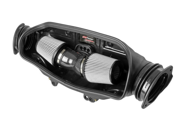 aFe Track Series Carbon Fiber Cold Air Intake w/ Pro DRY S Filters for 2020 Corvette C8