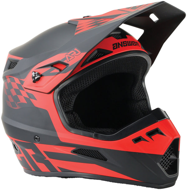 Answer AR1 Sweep Motocross Helmet - Large - Black/Red