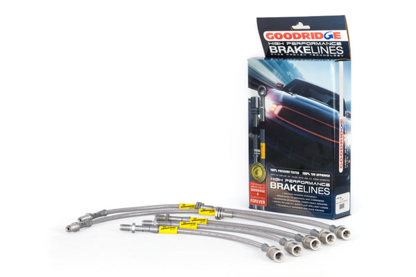 Goodridge Stainless Steel Brake Line Kit for 8/84-7/87 Toyota Corolla GTS