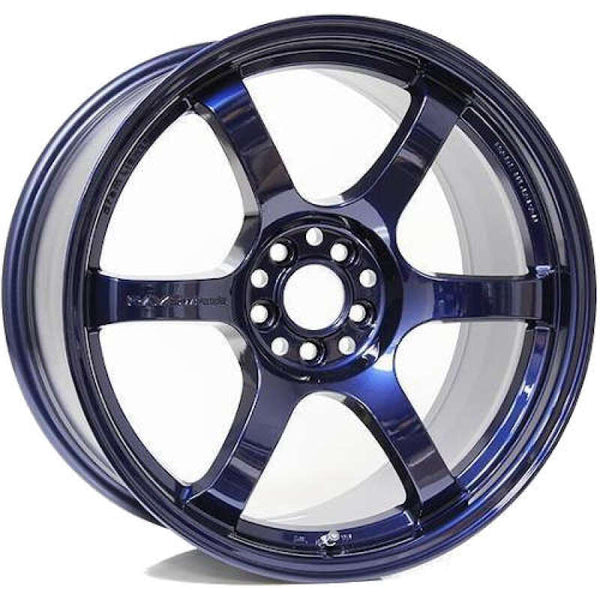 Gram Lights 57DR 18x9.5 +22 5-114.3 Eternal Blue Pearl Wheel