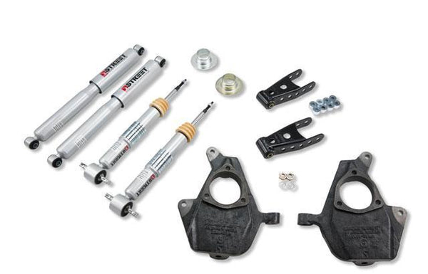 Belltech 2015 GM Colorado/Canyon Ext Cab Short Bed Lowering Kit w/ND II Shocks - 0-3in F/4in R Drop