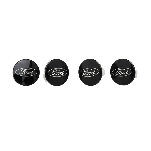 Ford Racing Wheel Center Caps - Black Chrome for C-Max Models