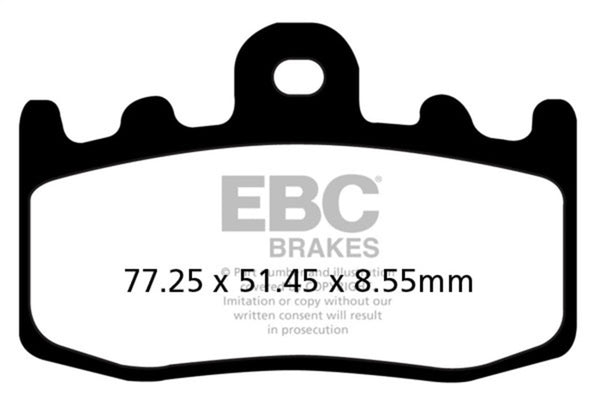 EBC 2007 BMW HP2 Megamoto Disc has loose bobbins Front Left/Right Sintered HH/R Brake Pads