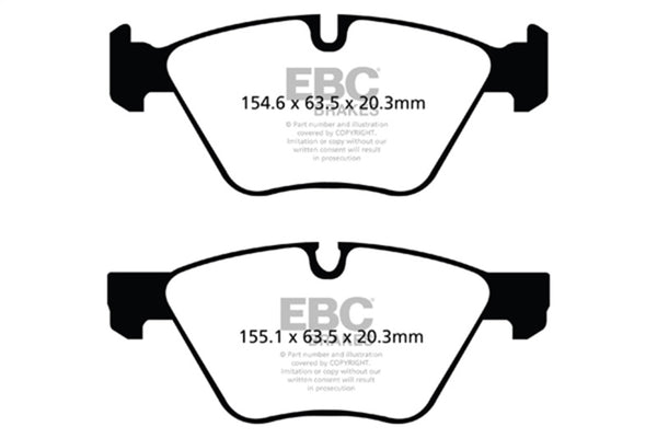 EBC Yellowstuff Front Brake Pads for 09+ BMW Z4 3.0 (E89)