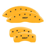 MGP 4 Caliper Covers Engraved Front & Rear MGP Yellow Finish Black Char 2004 Volkswagen Golf