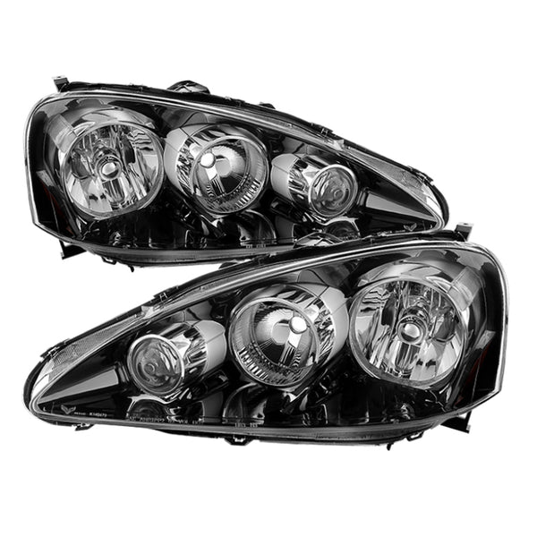 xTune Acura Rsx 2005-2006 OEM Style Headlights -Black HD-JH-ARSX05-AM-BK