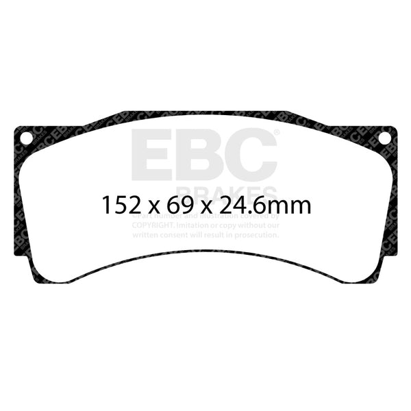 EBC Racing Alcon CAR89 (25mm Brake Pad) SR-21 Sintered Race Brake Pads