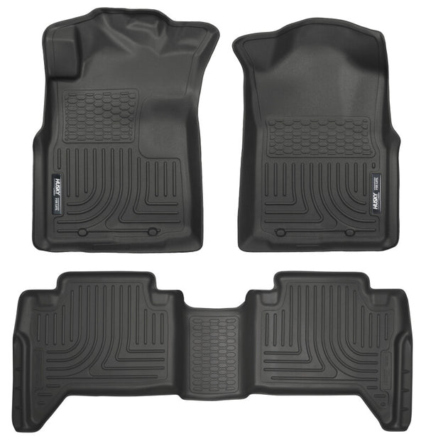 Husky Liners Toyota Tacoma 2005-2013 WeatherBeater Black Floor Liners