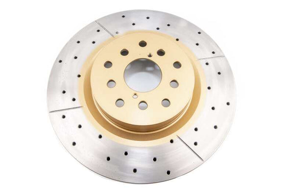 DBA Drilled & Slotted Front Brake Rotors for 05-08 Subaru Legacy GT