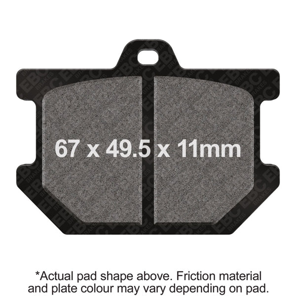 EBC 1979-81 Yamaha SR 500 Front Left/Right Semi-Sintered V Brake Pads