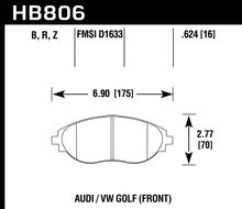 Load image into Gallery viewer, Hawk 16-17 Audi A6 HPS 5.0 Front Brake Pads