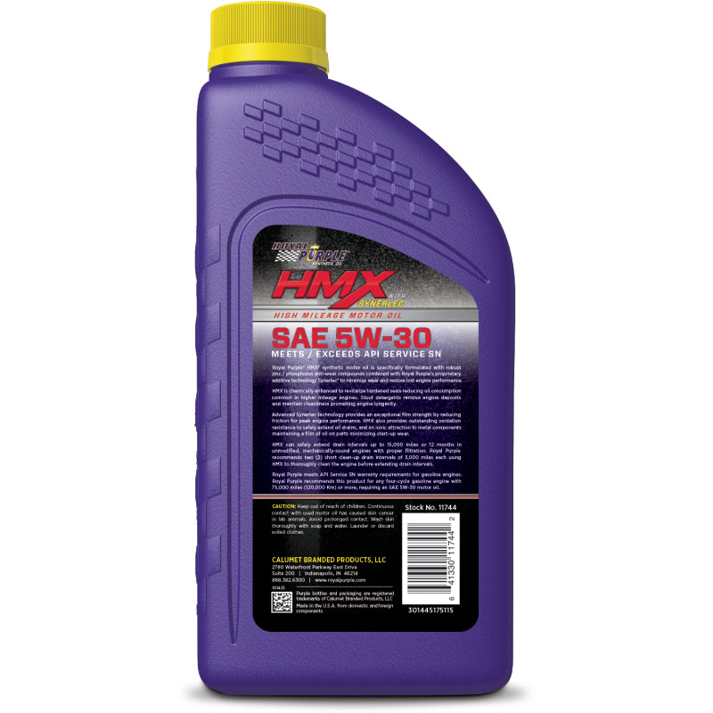 Royal Purple HMX Premium Synthetic High Mileage 5W-30 Motor Oil - 1 Quart