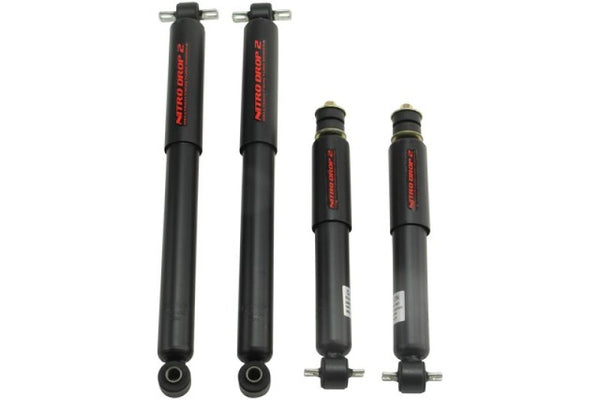 Belltech Nitro Drop 2 Shock Set  Shortened Performance Shocks for Lowered Trucks & SUVs