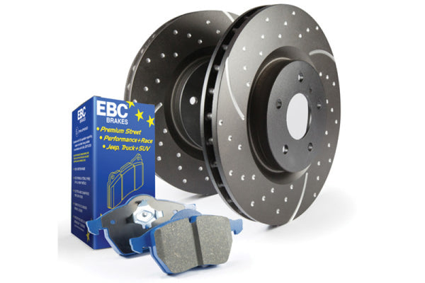 EBC S6 Brake Pad and Rotor Kit - Slot & Drilled