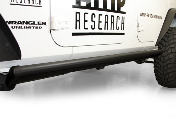 AMP Research PowerStep Electric Running Boards - Black - Jeep Wrangler JL 4 Door 2018-2024 (Excl. 4xe/Rubicon 392)