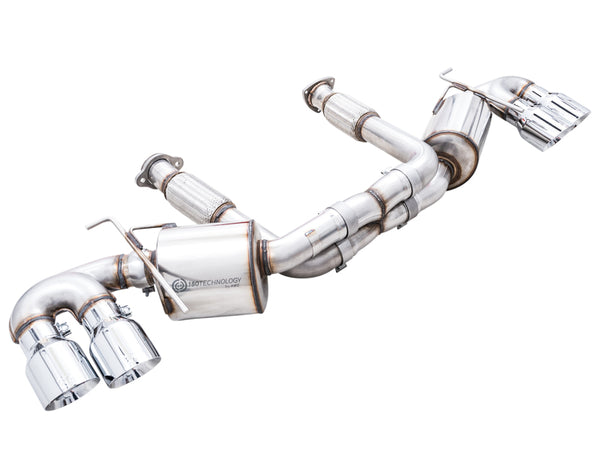 AWE Tuning Touring Edition Catback Exhaust for 2020 Chevrolet Corvette C8 - Quad Chrome Tips