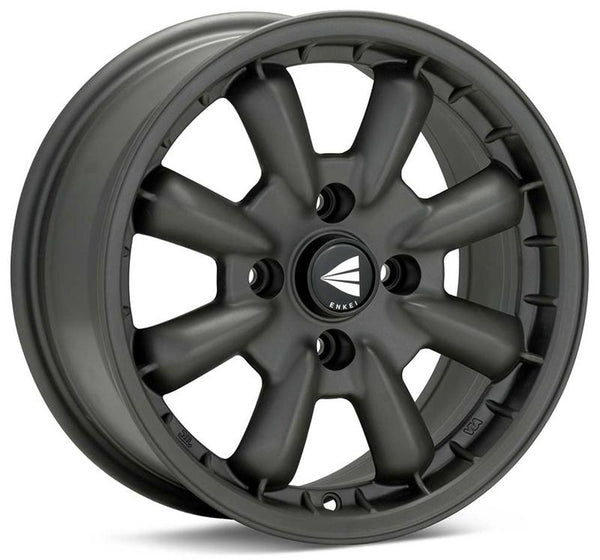 Enkei Compe 15x8 0mm Offset 4x114.3 Bolt Pattern 72.6mm Bore Dia Matte Gunmetal Wheel