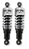 Burly Brand Dyna Shocks 10.5in - Chrome