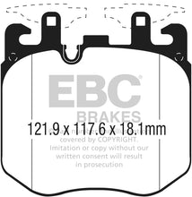 Load image into Gallery viewer, EBC 2019+ BMW X5 3.0T / 2020+ BMW X6 4.4TT M50 (G05/G06/G07) Redstuff Front Brake Pads