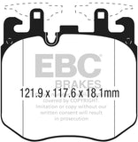 EBC 2019+ BMW X5 3.0T / 2020+ BMW X6 4.4TT M50 (G05/G06/G07) Redstuff Front Brake Pads