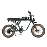 Cougar PRO Vintage Electric Ebike 750W with 60V 20AH 80 Miles Range Hydraulic Disc Brake Full Suspension