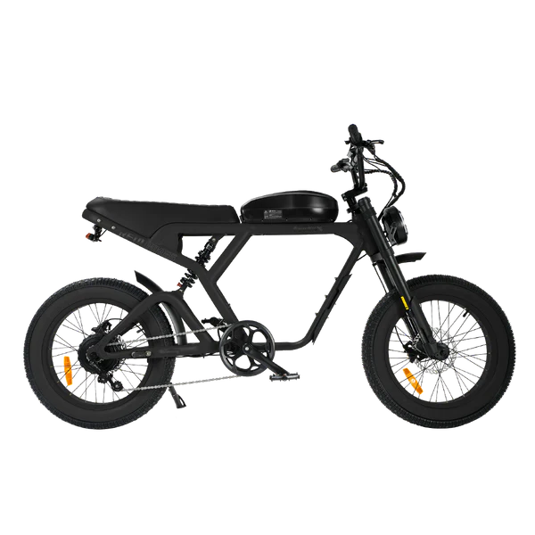 Cougar PRO Vintage Electric Ebike 750W with 60V 20AH 80 Miles Range Hydraulic Disc Brake Full Suspension
