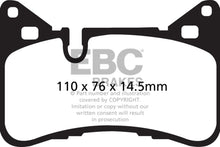 Load image into Gallery viewer, EBC 14 Mercedes-Benz C63 AMG (W204) 6.2 Redstuff Rear Brake Pads