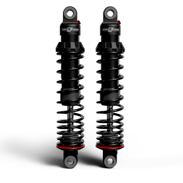 Progressive 06-17 Harley-Davidson Dyna 494 Series Shocks 12.5in Bearing - Black