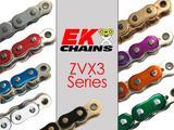 Vortex Racing EK 525 ZVX3 Rivet Master 120 Links- Metallic Blue