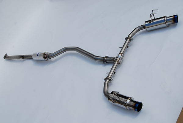 Invidia 2022+ Honda Civic Si 1.5T 70mm N1 Cat Back Exhaust with Burnt Titanium Tips