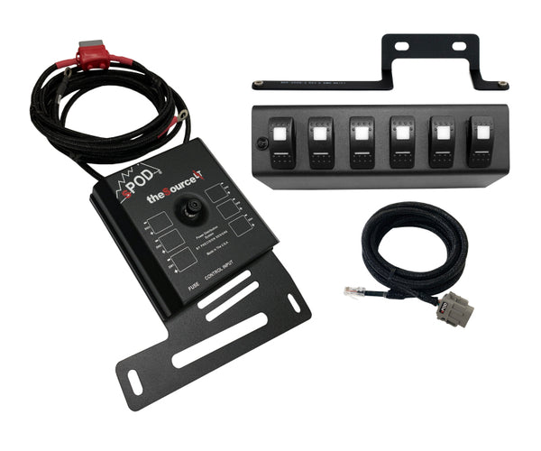 sPOD 09-18 Jeep Wrangler JK SourceLT w/Red LED Switch Panel