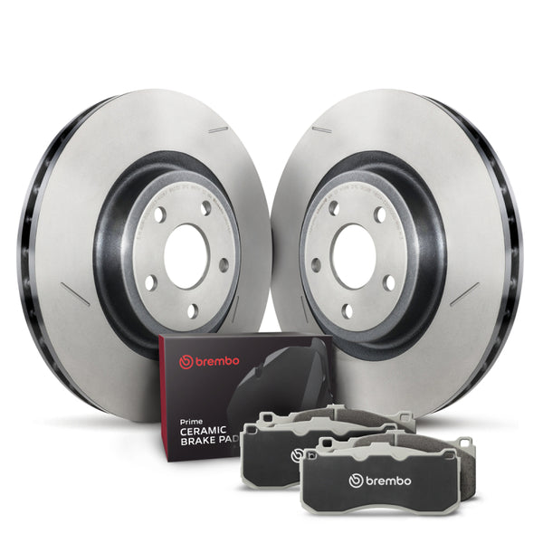 Brembo OE Front Disc Brake Kit for 2018-2020 Dodge Durango & 2012-2015 Jeep Grand Cherokee