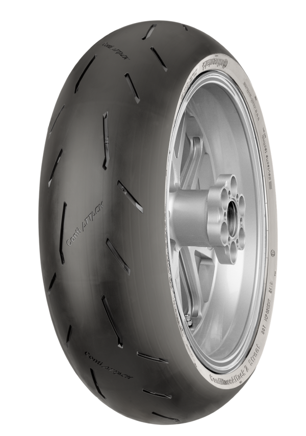 Continental ContiRaceAttack 2 Street 180/55 ZR 17 M/C (73W) TL Rear Tire