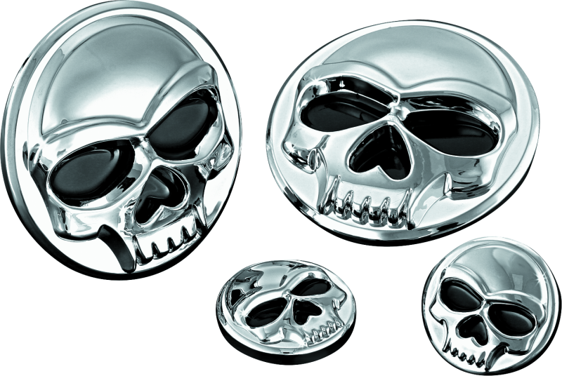 Kuryakyn Replacement Components Zombie Medallions 1in Diameter Chrome