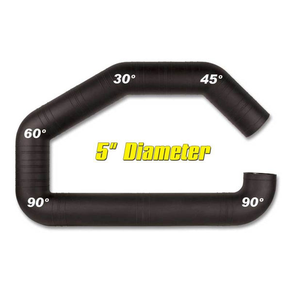 Airaid U-Build-It 5in Custom Air Intake Tube Kit (5" OD) - Roto-Molded