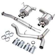 Load image into Gallery viewer, AWE Tuning Subaru STI VA / WRX GV / STI GV Sedan Touring Edition Exhaust - Chrome Silver Tip (102mm)