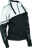 Speed and Strength Cat Outa Hell Hoody White/Black Womens - Large
