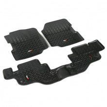 Load image into Gallery viewer, Rugged Ridge Floor Liner Front/Rear Black 1976-1986 Jeep CJ-7 / Jeep Wrangler 87-95 / YJ