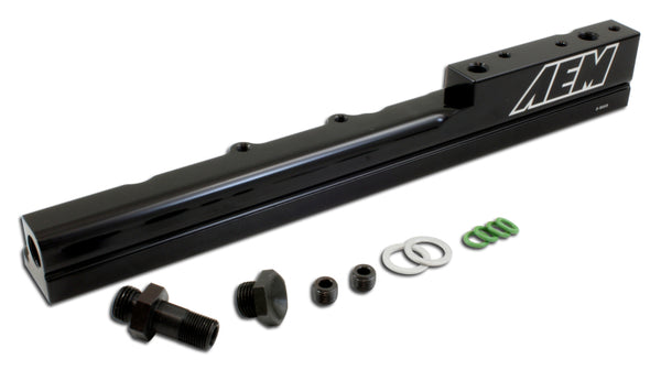 AEM High Volume Black Fuel Rail for Honda Civic 19942000 (Up to 1000 HP) - 25-103BK