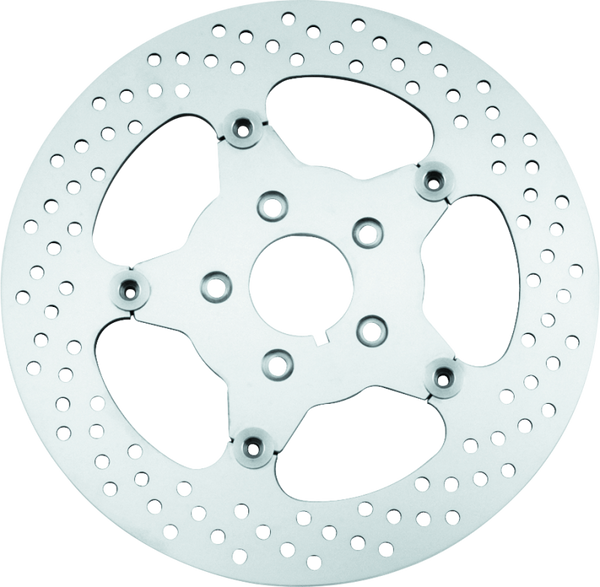 Bikers Choice 00-17 Big Twin 11.5 Inch Polished Front Stainless Mirror Fltg Rotor Repl H-D 44156-00