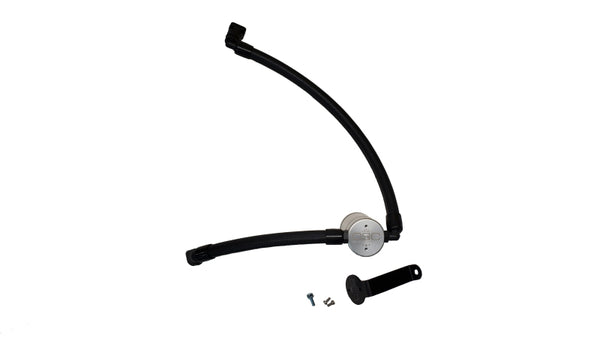J&L Oil Separator for 2021-2025 Ford Bronco 2.7L 3.0 - Passenger Side, Clear Anodized