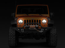 Load image into Gallery viewer, Raxiom 97-18 Jeep Wrangler TJ/JK Axial Halo Headlights w/ DRL Amber Signals- Blk Hsng (Clear Lens)