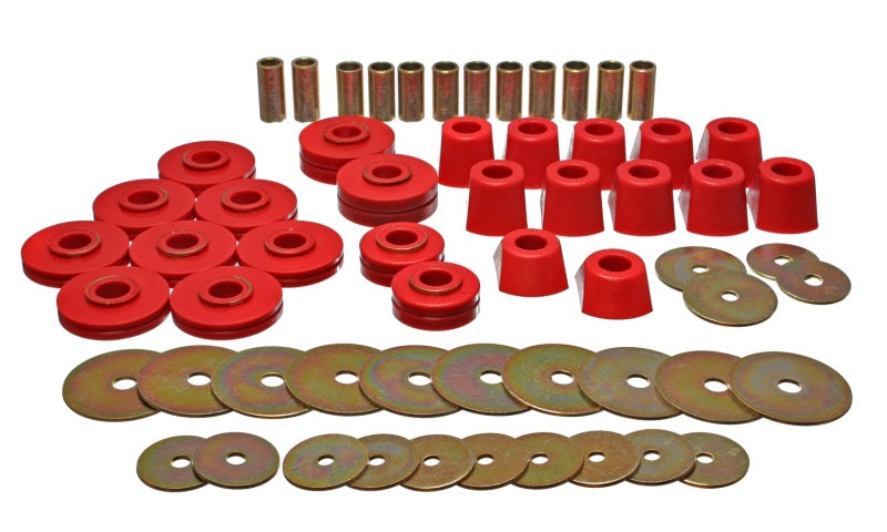 Energy Suspension 67-95 K5 Blazer /  67-70 Denali XL/Suburban/Yukon XL 4WD Red Body (Cab) Mount Set