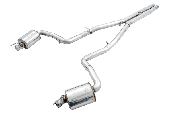 AWE Tuning 2015+ Dodge Challenger 6.4L/6.2L Non-Resonated Touring Edition Exhaust - Use Stock Tips