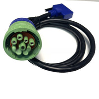 Cummins Inline 7 Diagnostic Cable – DP26P to DB26P 9-Pin Extension Line for Truck Scanner & ECU Connection
