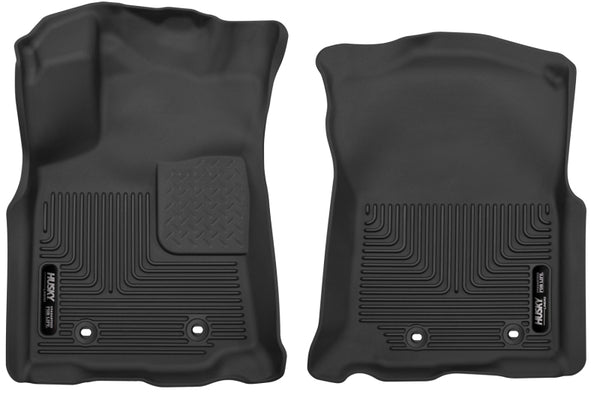Husky Liners X-Act Contour Front Floor Liners for 2018 Toyota Tacoma Crew/Extended Cab - Black