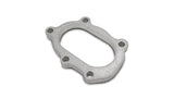 Vibrant GT25R / GT28R Discharge Flange with Oval Outlet (5 Bolt) T304 SS 1/2in Thick