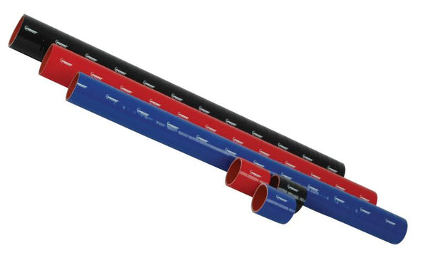 Vibrant 4 Ply Reinforced Silicone Straight Hose Coupling - 1.25in I.D. x 12in long (BLACK)