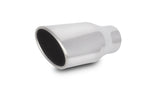 Vibrant 4.5in x 3in Oval SS Exhaust Tip (Single Wall Angle Cut Rolled Edge)